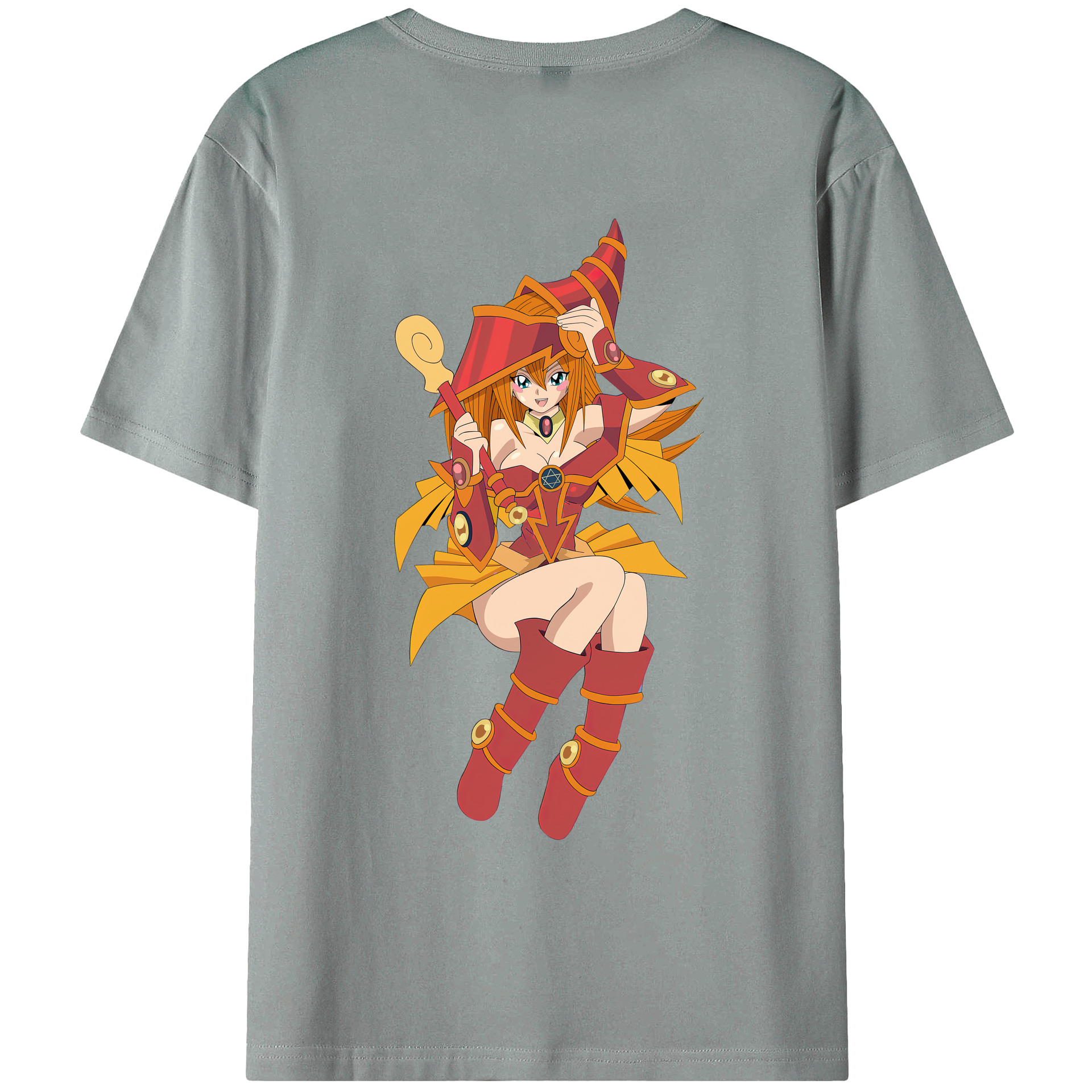 （画像用） 遊☆戯☆王 Yu-Gi-Oh! 綿100％ メンズ半袖Tシャツ（バックプリント） 通気性